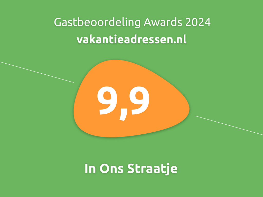 Gastbeoordeling awards Vakantieadressen.nl